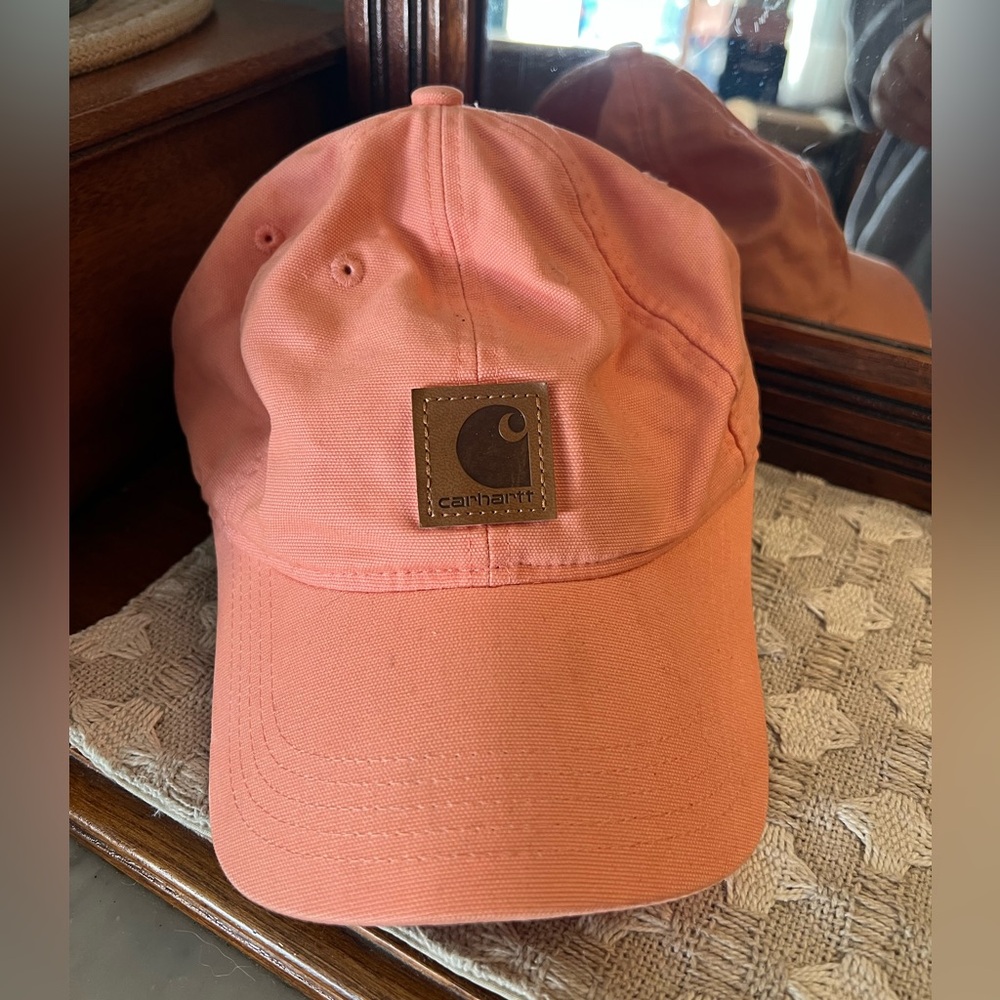 CARHARTT Classic Odessa Adjustable Canvas Ball Cap Hat Peach Brown Women's OSFM